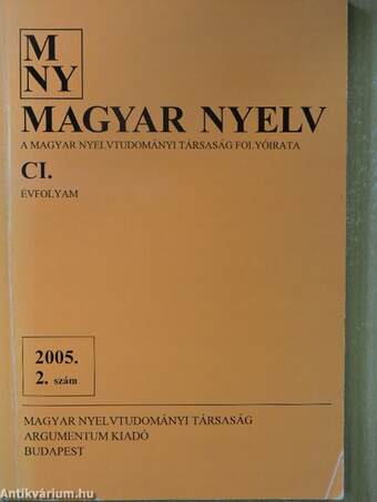 Magyar Nyelv 2005. június