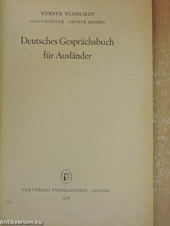 Deutsches Gesprächsbuch für Ausländer