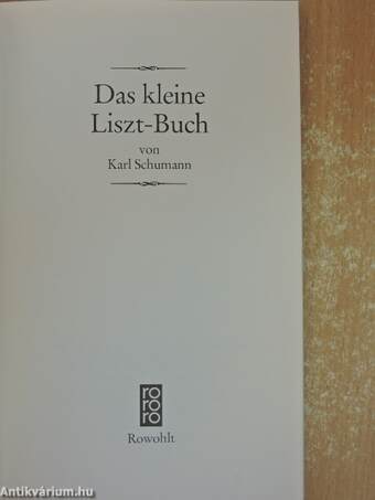 Das kleine Liszt-Buch