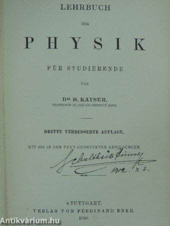 Lehrbuch der Physik für Studierende