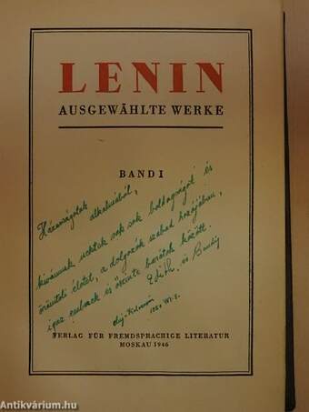 Lenin ausgewählte Werke I-II.