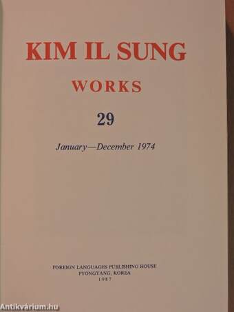 Kim Il Sung Works 29