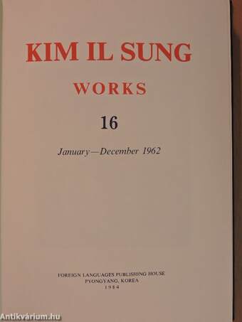 Kim Il Sung Works 16