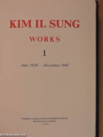 Kim Il Sung Works 1