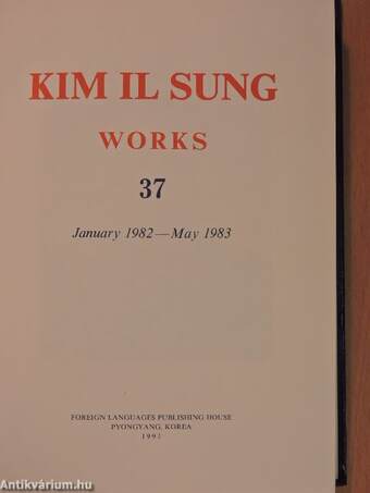 Kim Il Sung Works 37