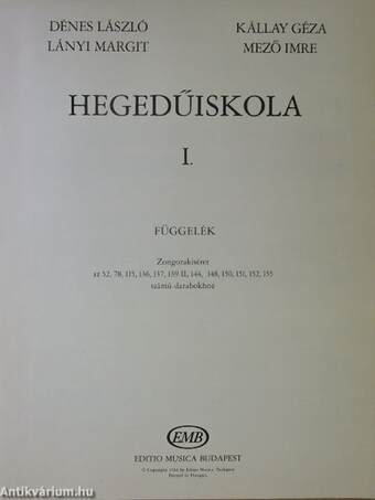 Hegedűiskola I.