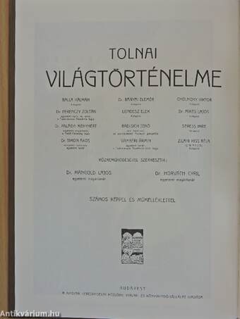 Tolnai Világtörténelme - A legujabb kor története II.