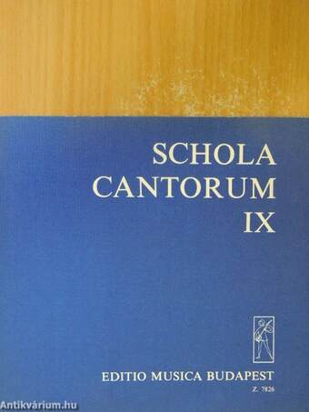 Schola cantorum IX.