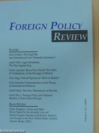 Foreign Policy Review 1/2003.