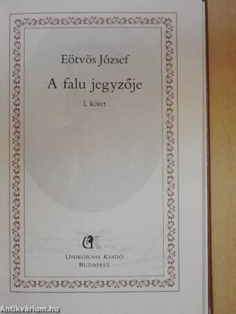 A falu jegyzője I-II.