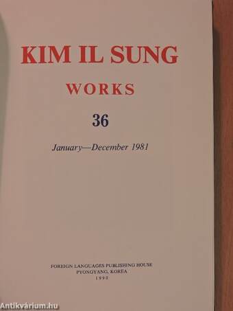 Kim Il Sung Works 36