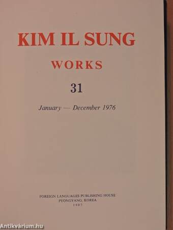 Kim Il Sung Works 31