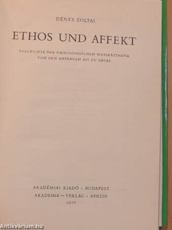 Ethos und Affekt