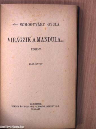 "16 kötet a vitéz Somogyváry Gyula munkái sorozatból (nem teljes sorozat)"