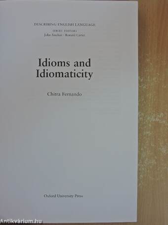 Idioms and Idiomaticity