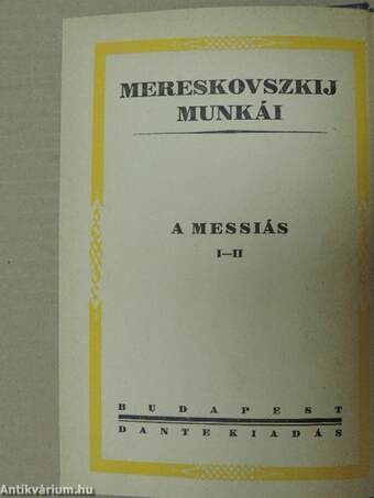 "14 kötet a Mereskovszkij munkái sorozatból (nem teljes sorozat)"