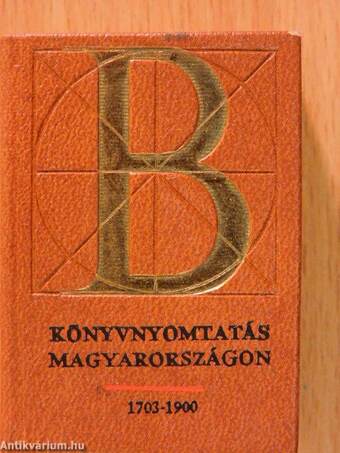 Könyvnyomtatás Magyarországon 1703-1900 (minikönyv) (számozott)