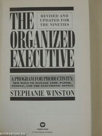 The organized executive