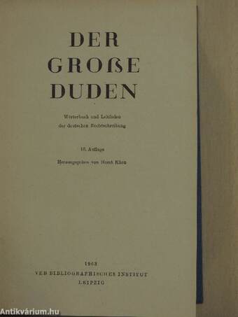 Der Große Duden