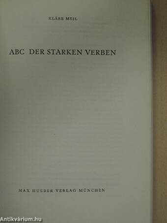 ABC der Starken Verben