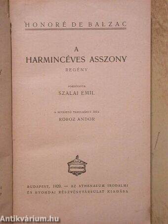 A harmincéves asszony