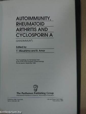 Autoimmunity, Rheumatoid Arthritis and Cyclosporin A