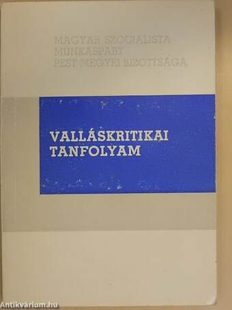 Valláskritikai tanfolyam