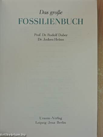 Das große Fossilienbuch