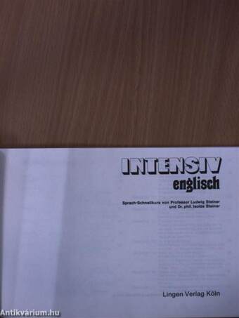 Intensiv Englisch - 4 db kazettával