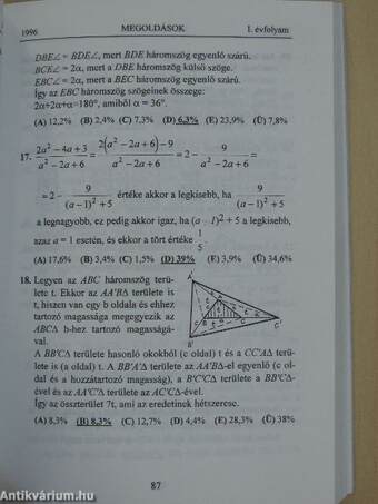 Matematikai versenytesztek