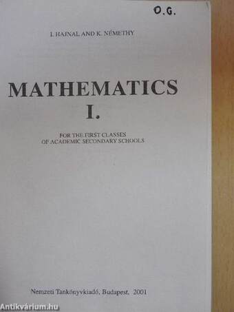 Mathematics I.