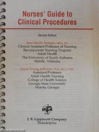 Nurses' Guide to Clinical Procedures