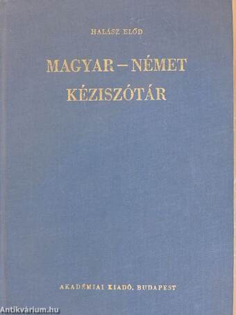 Magyar-német kéziszótár