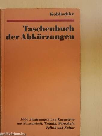 Taschenbuch der Abkürzungen