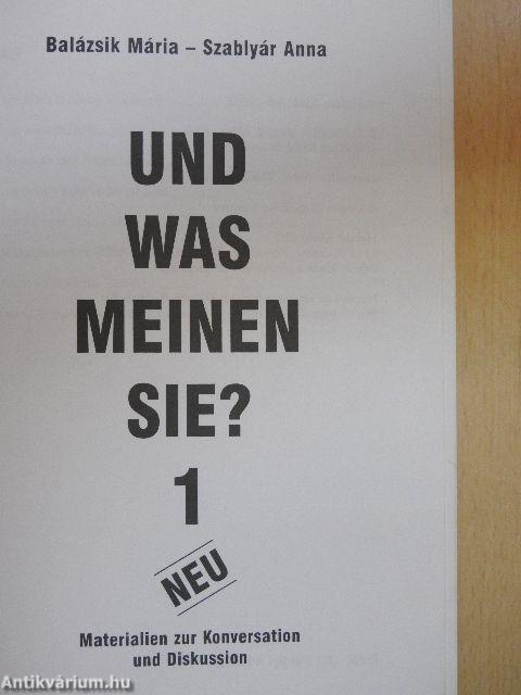 Und was Meinen Sie? 1.