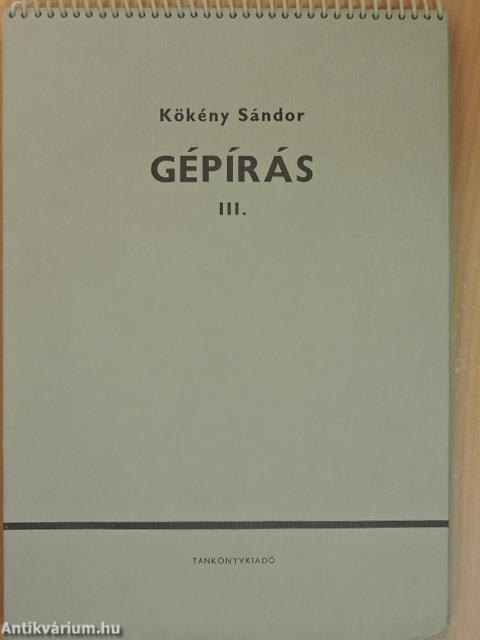 Gépírás III.