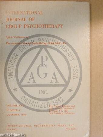 International Journal of Group Psychotherapy October 1976