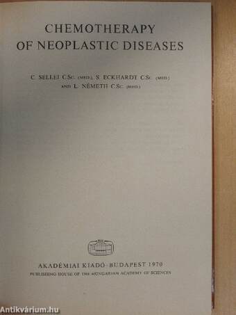 Chemotherapy of neoplastic diseases