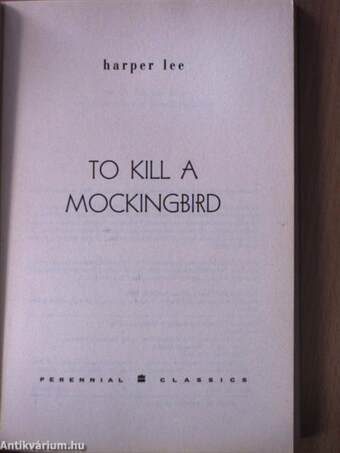 To Kill a Mockingbird