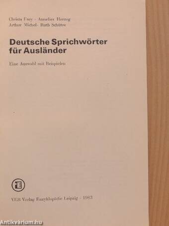 Deutsche Sprichwörter für Ausländer