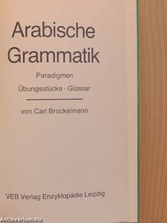 Arabische Grammatik