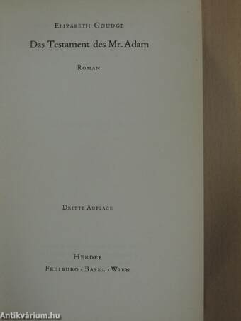 Das Testament des Mr. Adam