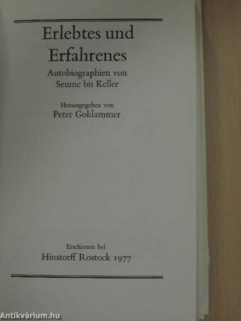 Erlebtes und Erfahrenes