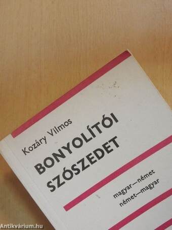 Bonyolítói szószedet