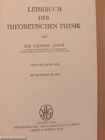 Lehrbuch der Theoretischen Physik