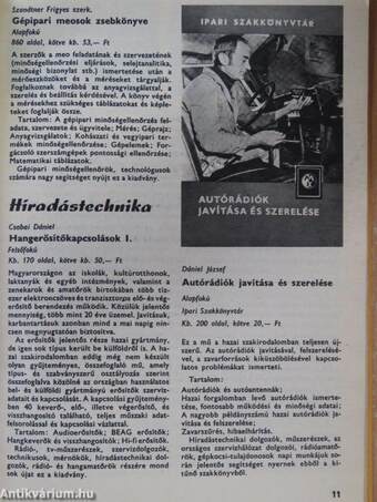 A Műszaki Könyvkiadó '76 nyári könyvújdonságai