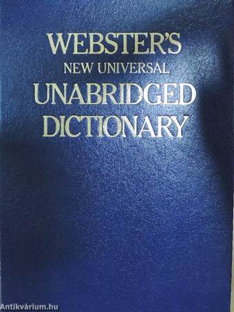 Webster's New Universal Unabridged Dictionary