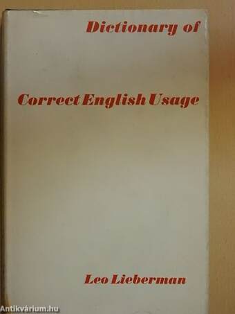 Dictionary of Correct English Usage