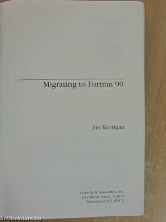 Migrating to Fortran 90