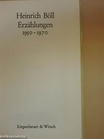 Erzählungen 1950-1970